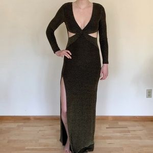 Peak-a-boo prom dress